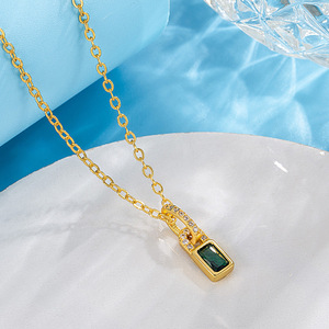 Collana <span class=keywords><strong>di</strong></span> gioielli con pietre preziose 915 collana con <span class=keywords><strong>nome</strong></span> d'oro reale collana <span class=keywords><strong>di</strong></span> <span class=keywords><strong>fantasia</strong></span> cadenas laminadas de oro - Product Image 1