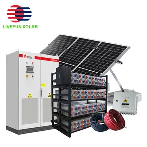 Industrial using solar energy system 500kw with solar battery storage lithium ion batteries