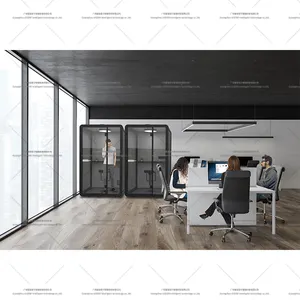 Tùy chỉnh thực hiện sự riêng tư văn phòng Pods acoustical cách âm văn phòng điện thoại gian hàng văn phòng họp Pods âm thanh làm việc gian hàng - Product Image 3