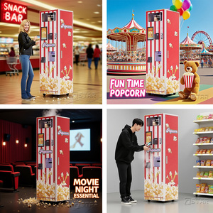 Macchina automatica per fare i Popcorn per fare i Popcorn a due gusti distributore automatico di Popcorn per uso commerciale - Product Image 5