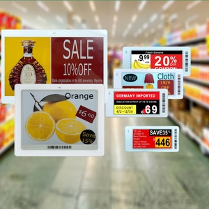 Etiqueta de Precio Digital para Supermercado, Pantalla de Tinta Electrónica de 5.8 Pulgadas, Sistema ESL con Función WIFI y Bluetooth para Tiendas, Etiqueta Electrónica para Estantes - Product Image 1