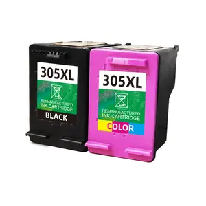 Cartouche d'encre rechargeable Hicor 305xl, encre Hicor originale 305 pour imprimante jet d'encre <span class=keywords><strong>hp</strong></span> Deskjet 4120 <span class=keywords><strong>4122</strong></span> 4130 - Product Image 1