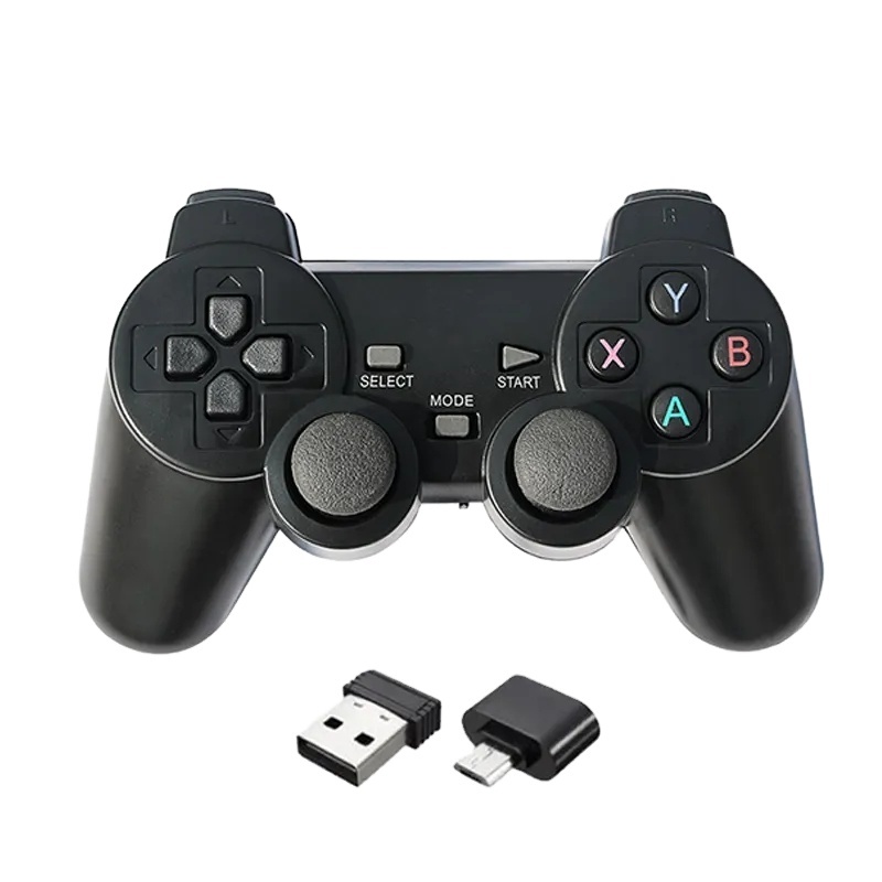 S USB OTG Type-C Converter <strong>Wireless</strong> <strong>Controller</strong> 2.4Ghz Gamepad Joystick for <strong>PS2</strong>/PS3 /Android TV BOX Phone