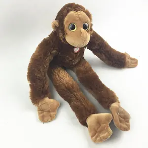 Eco-Friendly Baby Cuddly Plush Gibbon Hanging Toy Long Arms and Legs Monkey Plush Toy Animal Toy