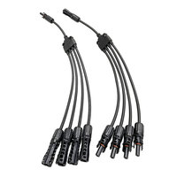 IP68 PPO 1500V 30A connecteur de branche solaire PV branche solaire T connecteur fournisseurs 2/3/4 en 1 fournisseurs de connecteurs solaires à branche en Y