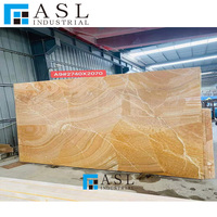 Dalle d'onyx jaune couleur miel clair, onyx doré poli transparent, dalle d'onyx marbré 12x24, onyx classique à veines dorées chinoises