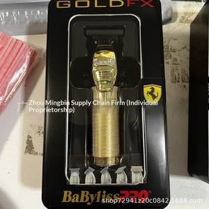Exclusivement pour les modèles transfrontaliers : Accessoires de tondeuse à cheveux <span class=keywords><strong>Babyliss</strong></span> en alliage de titane sculpté pour logo - Product Image 4