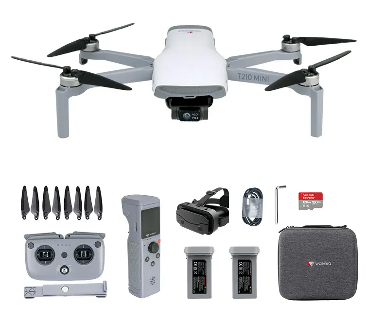 Walkera T210 MINI 4k RC Drone Fly More Combo Professional Dual HD Camera Video Voice FPV Drones Quadcopter RC Dron