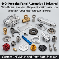 Pièces en acier inoxydable usinées CNC, pièces en aluminium, fraisage et tournage 5 axes ±0,005 mm ISO 9001 OEM ODM pour composants industriels automobiles