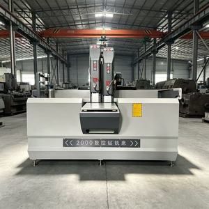 เครื่องกัดเจาะซีเอ็นซีขับเคลื่อนด้วยเซอร์โวมอเตอร์สำหรับการผลิตและแปรรูปโปรไฟล์ประตูหน้าต่างอลูมิเนียมและผนังม่าน - Product Image 3