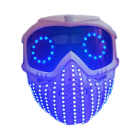 Coloré LED Light-Up Masque Casque Lumineux DJ Costume Chapeau Scène Performance Nouveau Style Adultes Cosplay Halloween Caractère Style