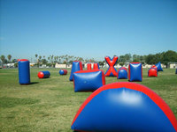 Ensemble de 11 obstacles gonflables portables pour paintball, airsoft, tir à l'arc
