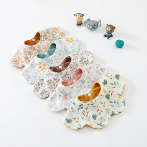 Babero <span class=keywords><strong>de</strong></span> Muselina para Bebé, Absorbente, Suave, <span class=keywords><strong>de</strong></span> Gran Tamaño, Nuevo Diseño, Toalla <span class=keywords><strong>de</strong></span> Saliva <span class=keywords><strong>de</strong></span> 6 Capas, Ecológico, con Borde Festoneado - Product Image 6
