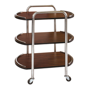 Adapté aux <span class=keywords><strong>nourriture</strong></span> en métal chariot à aliments en acier inoxydable, salle à manger servant de chariot - Product Image 6