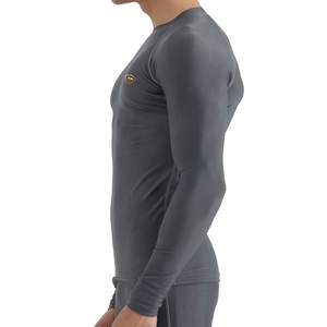 Camisa de cuello redondo de compresión para hombre de algodón 100%, manga larga ligera de secado rápido con estampado único, camiseta al por mayor de alta calidad - Product Image 5