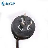 Prise électrique plate standard australienne 15a 220v à 2 broches, vente directe d'usine