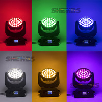 Lyre DMX Wash 36x18W RGBWA UV 6-en-1 LED Zoom Moving Head pour DJ, discothèque et éclairage de scène