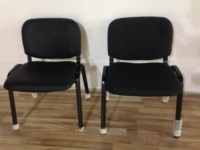 Chaise de bureau empilable à quatre pieds en tissu YIDAR, chaise de bureau noire, chaise de bureau durable, vente chaude