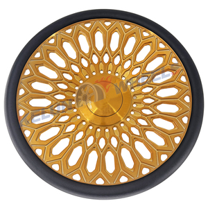 พวงมาลัย KELUN BRAND ขนาด 15 นิ้ว สีทองแปรงเงา แบบฟอร์จ ดีไซน์สั่งทำพิเศษ - Product Image 1