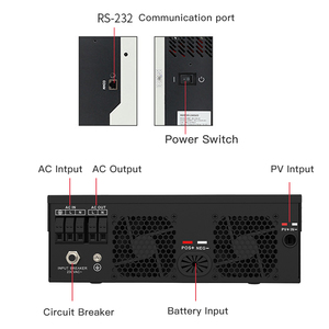 Système solaire hors réseau 3,2 kW 2022, entrée 120-500 VDC, sans batterie, 3,2 kVA, MPPT hybride - Product Image 3