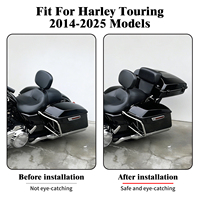 Top case de moto avec dossier passager et support de fixation pour Harley Touring Electra Glide FLHT 2014-2025