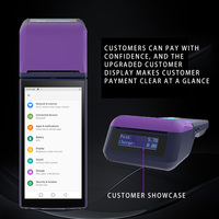 Jepower OEM/ODM 4G Android Tablette de bureau Terminal de point de vente mobile de 6 pouces avec imprimante intégrée de 58mm en stock