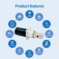 Pompe à engrenages magnétique compacte 316L basse pression avec moteur à balais pour électrolyte de batterie et refroidissement liquide de serveur OEM