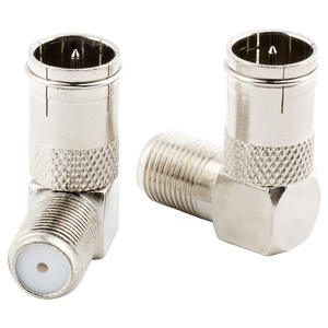 Fiches mâles F vers F <span class=keywords><strong>femelle</strong></span> angle droit coudé à 90 degrés adaptateur d'<span class=keywords><strong>antenne</strong></span> satellite connecteur <span class=keywords><strong>TV</strong></span> coaxial angle droit incurvé - Product Image 6