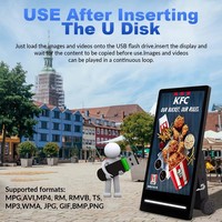Kiosque numérique LCD tactile portable de 43 pouces pour l'extérieur avec SDK pour l'affichage publicitaire en magasin de détail