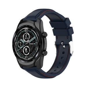Correa de silicona transpirable e impermeable para reloj inteligente <span class=keywords><strong>Samsung</strong></span> Galaxy, compatible con Ticwatch Pro3/Ticwatch Pro3 LTE/GT/2/<span class=keywords><strong>2e</strong></span> - Product Image 3