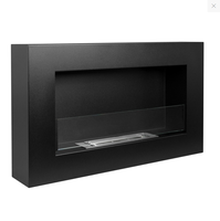 Nouvelle Arrivée Design Européen Top Pick Cheminée Murale Rectangulaire Moderne Minimaliste en Verre Sans Fumée à Éthanol