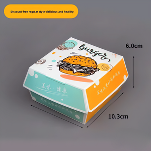 WELPACK 16oz Vouwvrije Burgerdoos voor Gourmet Voedselverpakkingen, Composteerbare Sandwichdoos van Voedselveilige Kwaliteit met Aangepast Logo Mat UV - Product Image 5
