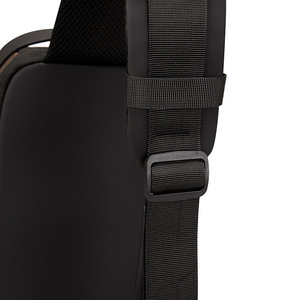 Men's Chest Bag Black Solid Color Fashionable Everyday Use Breathable Crossbody Bag - Product Image 3