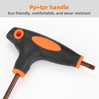 Set Kunci Torx T-Handle Starline Baja S2 Kelas Industri Anti-selip Hex Allen Key