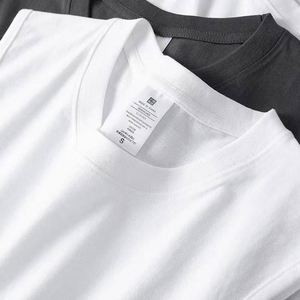 Gilet de sport d'été respirant et à séchage rapide Joy Chuang 100 % coton 230 g à manches courtes, blanc, coupe classique, col pour hommes et femmes, tissé - Product Image 3