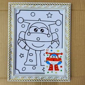 Peinture DIY de <span class=keywords><strong>dessin</strong></span> animé, peinture acrylique à la main, cadre photo, décoration de salon, peinture de personnage d'<span class=keywords><strong>anime</strong></span> en diamant, kits de peinture - Product Image 3