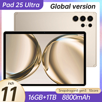 Tablette Pad 25 Ultra Version Globale Neuve de Marque Originale, Prix de Gros Usine, Écran HD 11 Pouces, 16 Go de RAM, Système Android