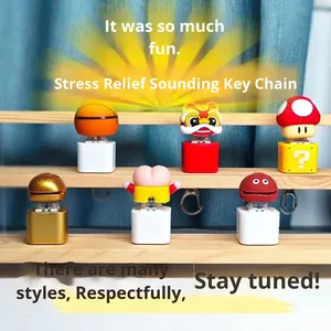 Cao-hấp dẫn Công Đức accumulator Keychain Mặt dây chuyền phổ biến bằng gỗ cá nút Đồ chơi điện tử hiệu ứng âm thanh bán buôn nhựa - Product Image 5