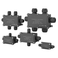 Boîtier de jonction électrique étanche IP68 en plastique ABS PC ignifuge, boîtier étanche à la pluie pour utilisation extérieure et souterraine