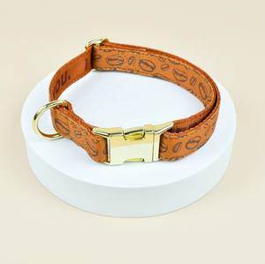 Usine en gros matériel en métal personnalisé accepter de luxe réglable concepteur mignon coeur impression coloré collier de chien de compagnie - Product Image 6