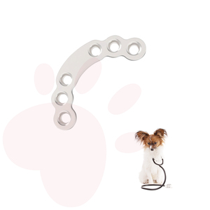 ZMD Fábrica Direta Cirurgia Ortopédica Veterinária 2.4mm Acetabular Bloqueio Puro Titânio Implante Placa Veterinária - Product Image 3
