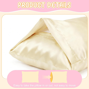 Federe Personalizzate 13x18 per Bambini, Simpatica <span class=keywords><strong>Federa</strong></span> in Raso con <span class=keywords><strong>Unicorno</strong></span> e Tasca a Busta, <span class=keywords><strong>Federa</strong></span> per Ragazze per Capelli e Pelle - Product Image 3