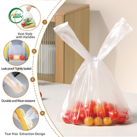 Sacs de conservation alimentaire en plastique PE de style gilet avec poignées, durables, pour la cuisine et l'épicerie - Vente en gros Flash