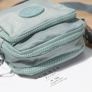 Crossbody Bag <b>Small</b> Women's Phone Coin Bag Light Blue Water Resistant Zipper Closure Everyday Casual Shoulder Bag - Product Image 4