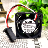 Nouveau ventilateur de refroidissement silencieux NMB 5V 24V 48V DC 12V 0.26A AC EC 4020 40X40X20MM 4CM pour onduleur et serveur, trois fils, 04020VA-12Q-AB