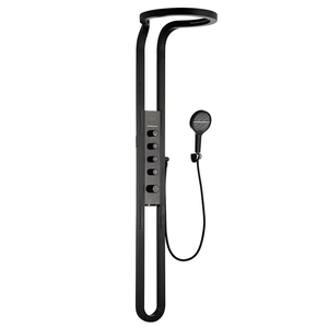 Gun Cinza Banheiro Chuva Chuveiro Cabeça Single Handle Cachoeira Set com torneiras elétricas Jet <span class=keywords><strong>Massage</strong></span> Soft Spray Patterns - Product Image 1