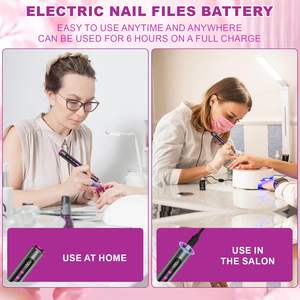 Vantrend Professionele Verstelbare Aluminium Geborsteld Motor Nagellakverwijderaar <span class=keywords><strong>Set</strong></span> 35000Rpm Usb Nagelboorpen & Vijl Nagellakverwijderaar - Product Image 6