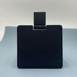 Miroir de voyage de poche 2,36 pouces, mini miroir portable en acier inoxydable incassable avec étui en cuir PU, cadeaux promotionnels - Product Image 2