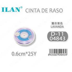 Nastro in Raso Iln 0,6cm 25Y Lavanda D-11 - Product Image 1
