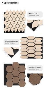 Paneles Acústicos Modernos Clásicos de MDF con Revestimiento de Listones, Ignífugos, Insonorizantes y Resistentes a la Humedad para Escuelas, Hospitales, Hoteles y Comedores - Product Image 6